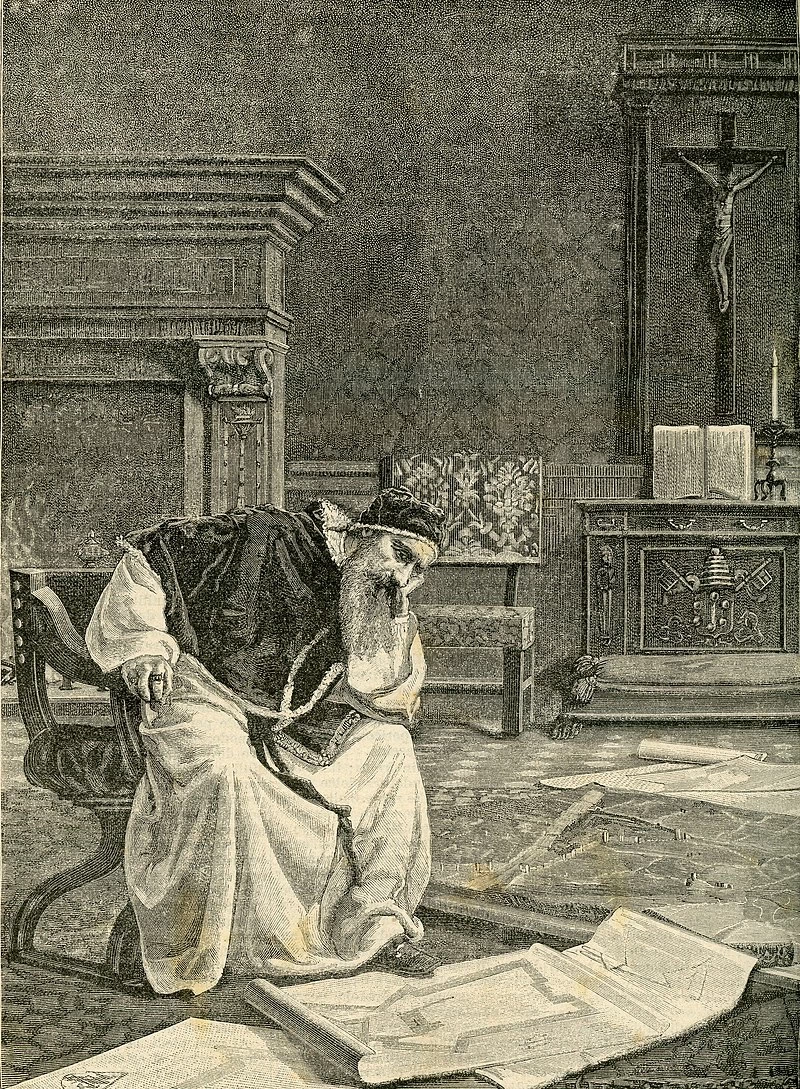 Clemente VII studia i piani dell’assedio di Firenze